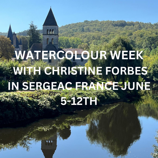 Watercolour with Christine Forbes June 5-12th (deposit £300 total £1700)